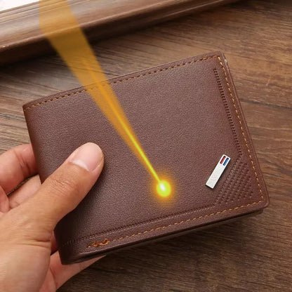 Engrave Custom Name Men's Short Frosted Leather Wallet Multi-Slot Coin Pocket Holder Men's Wallet Birthday Gift  Anniversary Day