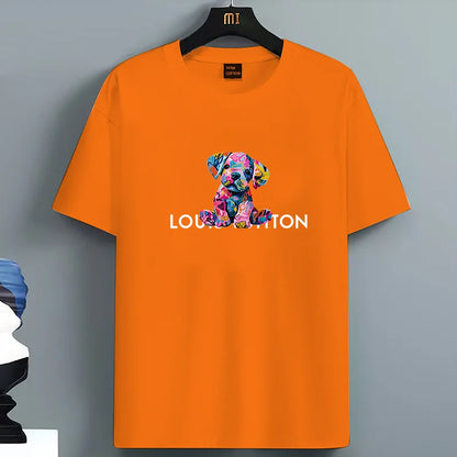 Luxury PrintT-shirts for Men High Quality 100% Cotton O-neck Short Sleeved Summer Daily Casual Sports Cool Tees City Vibe Tops
