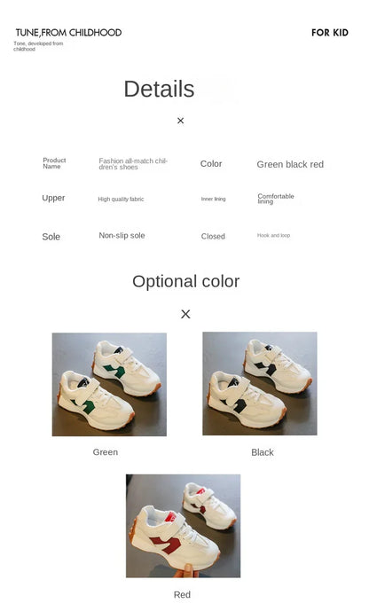 Children's Sneakers for Boy Lightweight Versatile Tennis Shoes for Girls Fashion Causal Kids School Running Basketball Shoes Hot