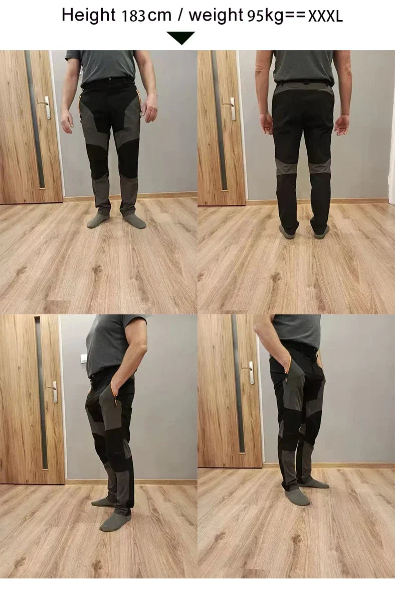 Quick Dry Hiking Pants Men Outdoor Running Camping Climbing Thin Fabric Mountain Trousers Stretch Lightweight Pants