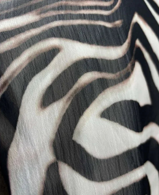 Women's Zebra Print Long Sleeve Mini Dress  Zebra Print Long Sleeve Mini Dress Party Club Zebra Print Ruffle Dress Summer 2026