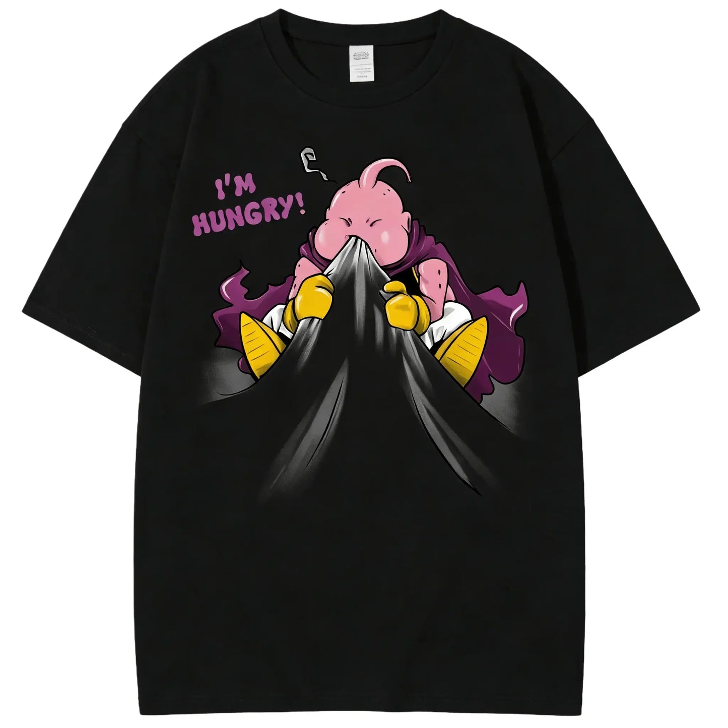 2026 Summer Dragon Ball Majin Buu Vintage Anime T-shirt Men's Pure Cotton Casual Loose Sports Daily Top