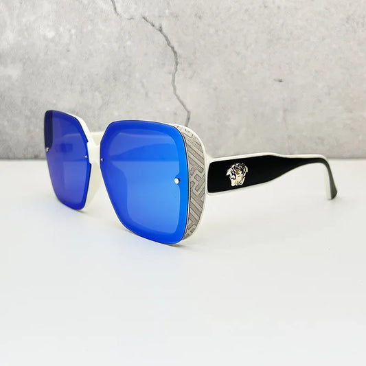 Fashion  Square Oversized Sunglasses for Women UV400 Sun Glasses Vintage Large Frame Sunglass Eyewear Brand Designer Oculos
