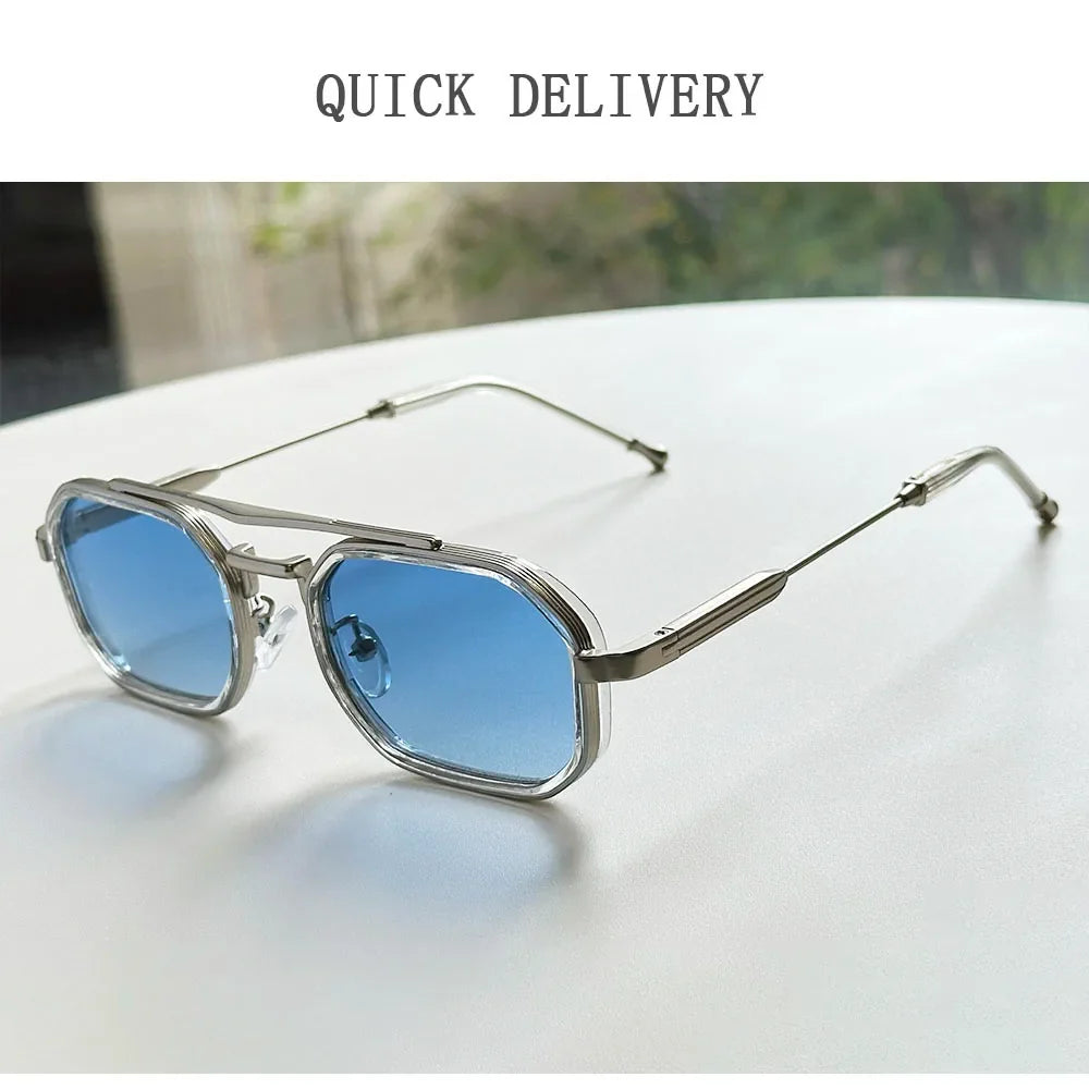2026 Square Sunglass Men Vintage Fashion Glasses Steampunk Sunglasses Women Trendy Gafas De Sol Hombre Luxe Lunette Soleil Femme