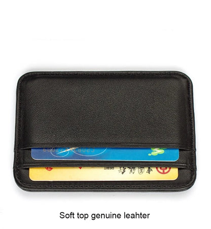 Real Leather Credit Card Holder Luxury Card Wallet Business Cardholder Slim Thin Small Wallet Sheepskin Card Bag for Men Women