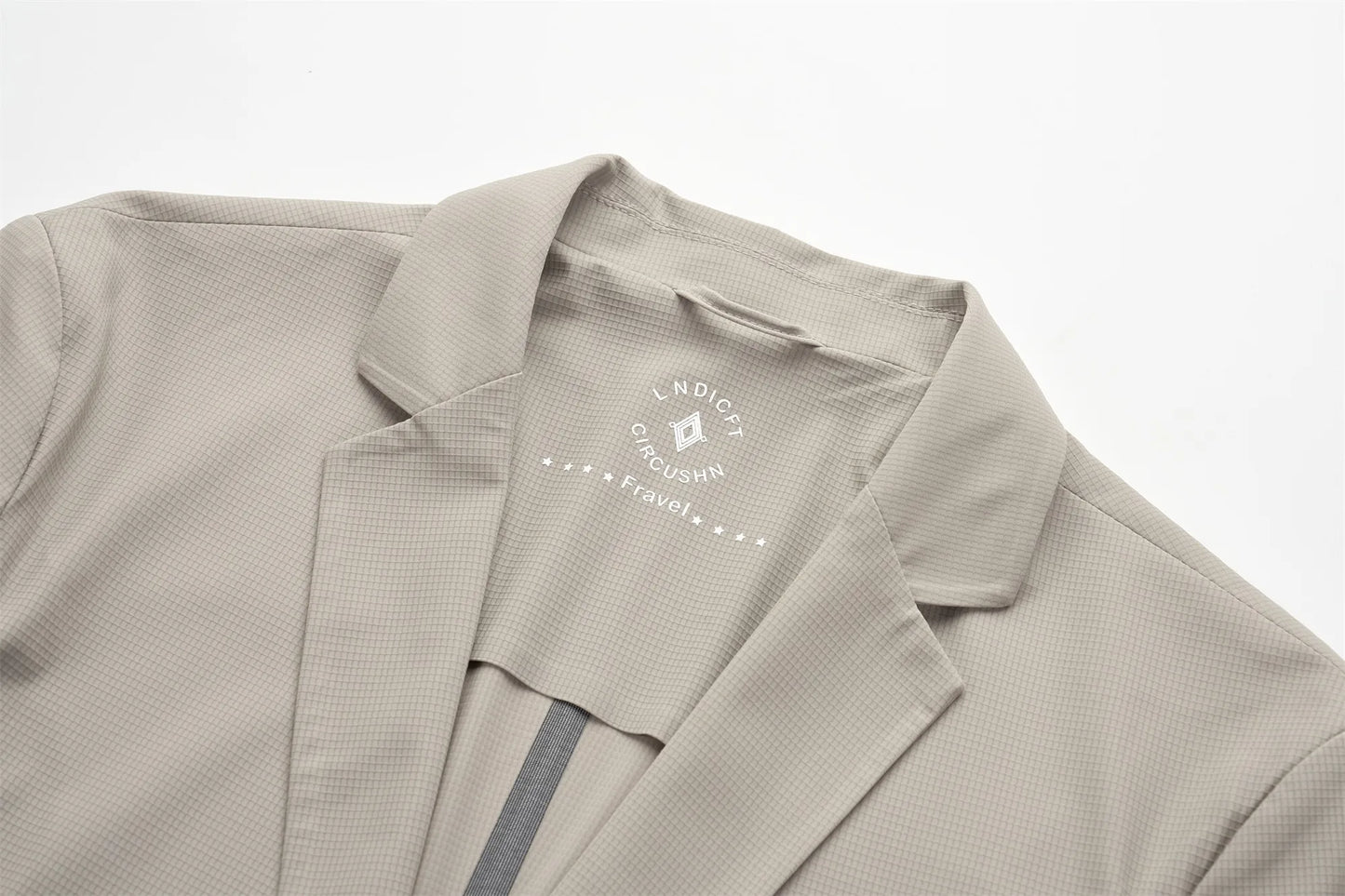 Minimalist Men Casual Blazer Ice Silk Nylon Spandex Seamless High Stretch Sun Protection Cooling Summer Breathable Tech Jacket