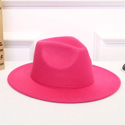 Women Fedora Hat Autumn Winter Luxury Men Top Hats Trendy Formal Wedding Decorate Black Green Panama Cap New Sombreros De Mujer