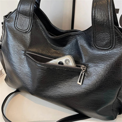 Soft Interior Compartment Shoulder Bags High Quality Contrasting Colors Crossbody Bags for Women Fashion Pu Leather Handbags