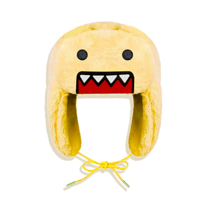 Autumn/Winter Outdoor New Cartoon Embroidered Windproof Ear Flaps Double Lining Cotton Warm Coral Fleece Lei Feng Hat