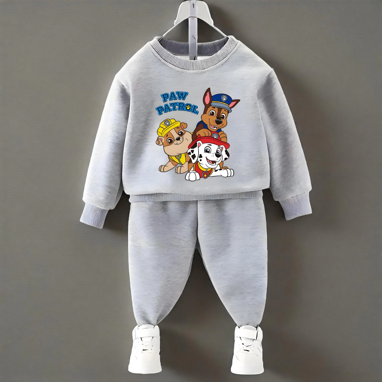 Spring Fall Boys O Neck Pullover and Sweatpant Two Piece Set Children's Casual Hoodies Sets Kids Sport Clothes Suit