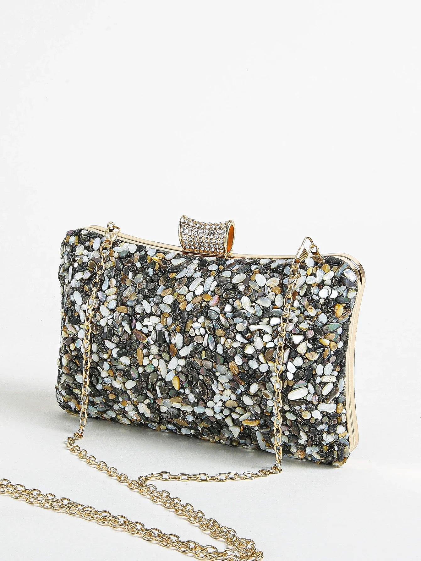 Mini Irregular Jewel Handheld Dinner Bag