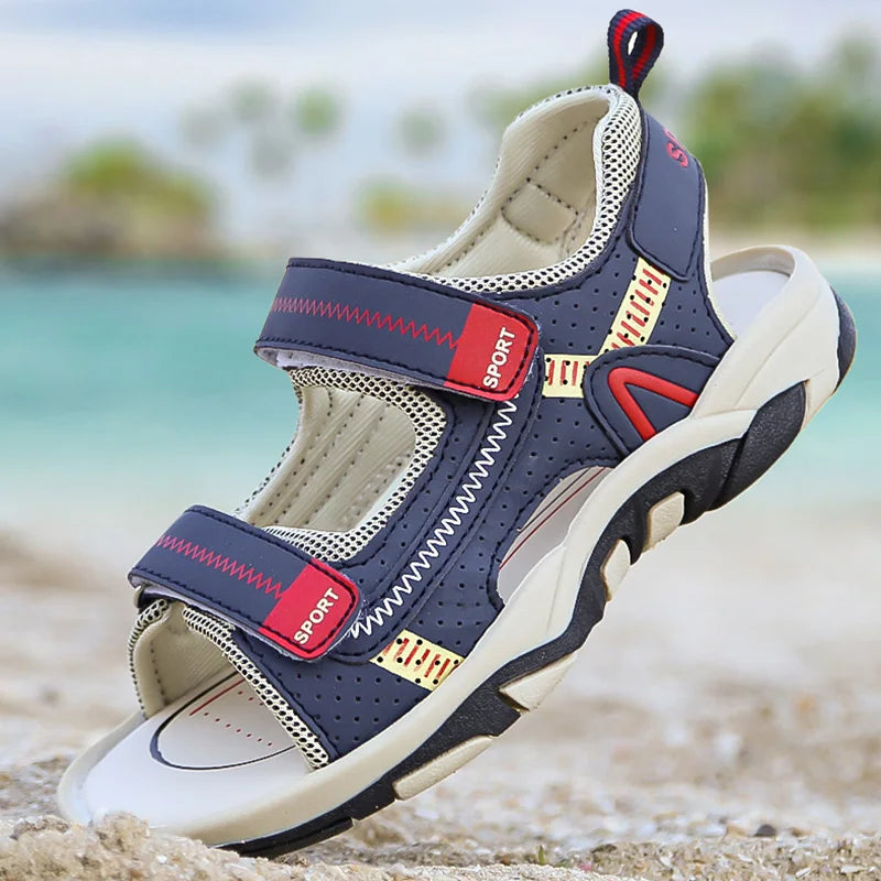 Children Sport Sandals Summer for Boys Outdoor Casual Beach Shoe Comfortable Soft Sole Kids Walking Sandials Non-slip