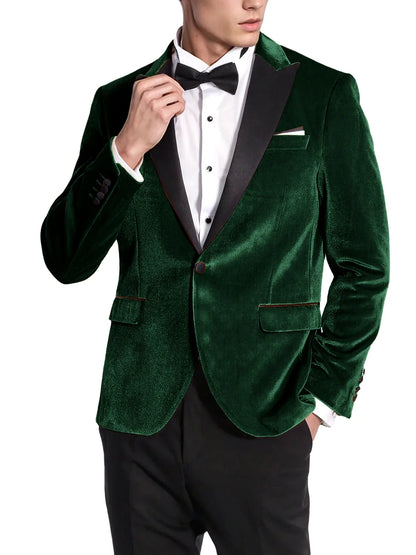 High Quality Classic Men's Suits 1Piece Velvet Custom Suit Timeless Style Every Occasion Wedding Dating Prom Annual Dinner Party