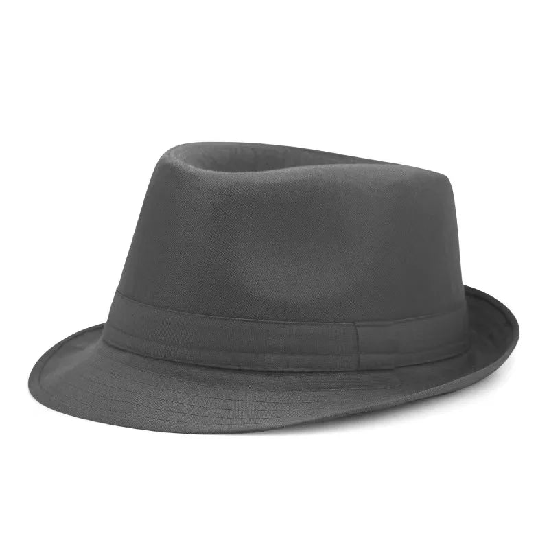 Summer Solid Bright Color Sun Hat British Jazz Hat Top Hat Men's Top Hat Winter Middle-aged and Elderly Jazz Warm Hat Fedora Hat