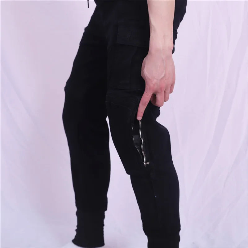 Motorcycle Riding Jeans Pants Soft And Casual Inset Gear Wear-resistant Fireproof Kevlar Protective Layer On Hips And Knees