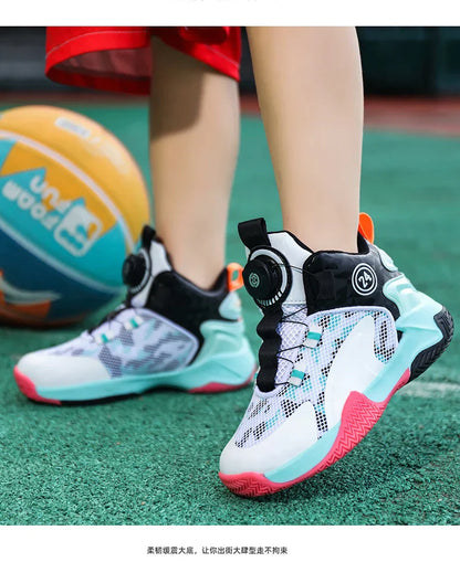 High-Quality Breathable Casual Basketball Shoes for Boys Fashionable Children's Footwear for Comfort And Style