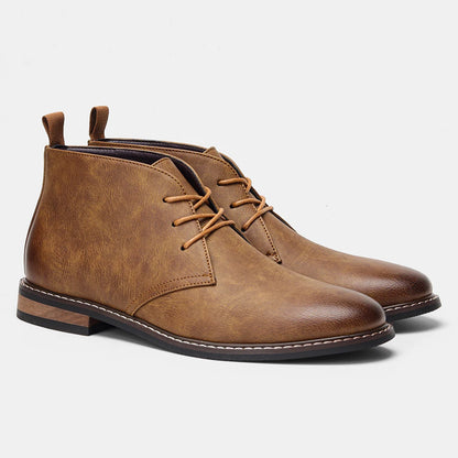 Retro Men Ankle boots Brand Plus Size Desert Boots Comfortable Leather Boots For Men#KD589