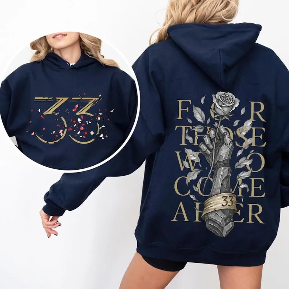 Expedition 33 for Those Who Come After Quote Gamer Hoodie Gustave Clair Obscur Fan Women Sweatshirt Game Tribute Apparel Hoodie