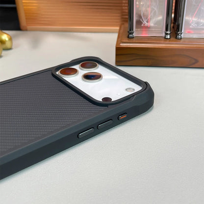 Real Carbon Fiber Kevlar Material Phone Case With Magnetic Wireless Charging Compatible With iPhone 16 Pro 16 pro max