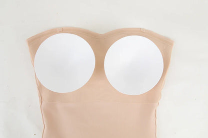 Large Size Strapless Thong Bodysuits Women Belly Control Full Body Shaper Adjustable Bust Removable Push Up Breast Underwear 4XL