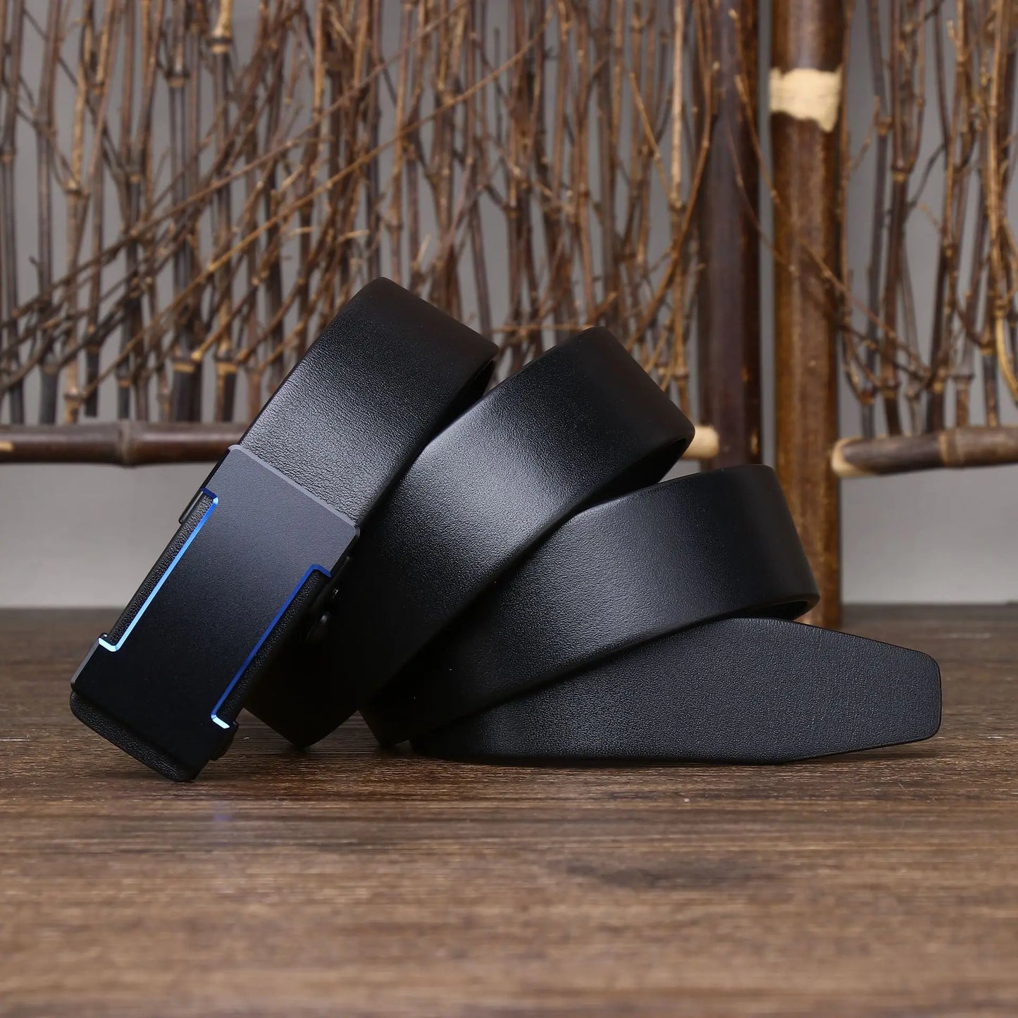 Luxury Genuine Leather Belt Men's Casual Cowhide Toothless Automatic Buckle Belt for Men Jeans Pants Waistband Business Belt