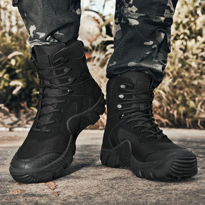 Men's Boots Combat Tactical Boots Men Camouflage Shoes Outdoor Work Shoes Special Force Desert Motocycle Boots Men Ankle Shoes