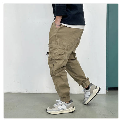 American Vintage Functional Cargo Pants Men Clothing High Quality Khaki Casual Jogging Pants Harajuku Tactical Joggers Trousers