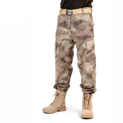 Men's Camouflage Tactical Pants Multi-Pockets Hunting Digital Camo Training  Cargo Pants New Spring  Long Trousers for Men