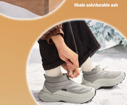 Men Winter Boots High-Top Thermal Ankle Support  Fleece Lined Ice Grip Abrasion-Resistant Sneakers Male 672542215A
