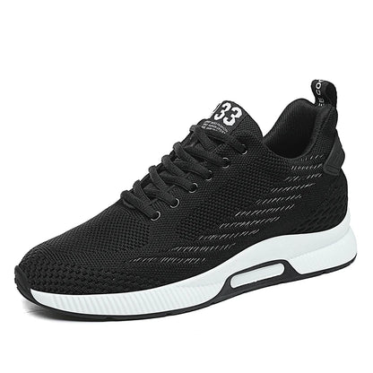 New Sneakers Man Elevator Shoes Height Increase Shoes for Men Insoles 8CM Mesh Breathable Sports Heightening Footwear Tall Shoes