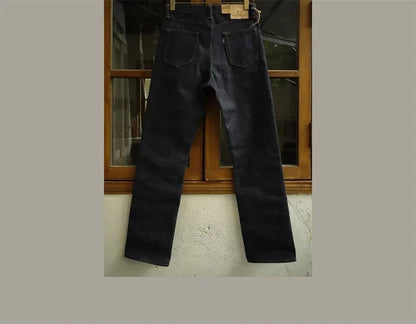 22oz Heavyweight Selvage Denim Jeans Rigid Straight Fit Pants Lot N235