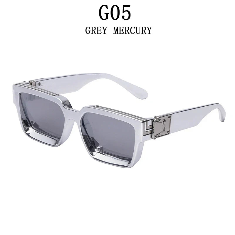 Millionaire Square Sunglasses For Men Vintage Luxury Sunglasses Women Retro Shades Fashion Glasses Gafas De Sol Sonnenbrille Sun