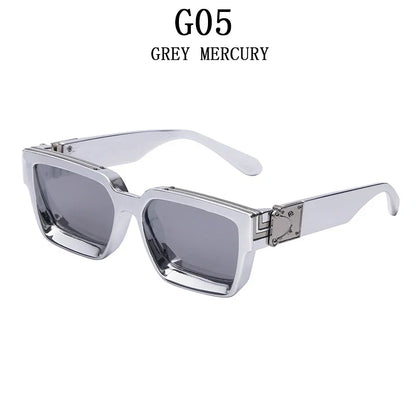 Millionaire Square Sunglasses For Men Vintage Luxury Sunglasses Women Retro Shades Fashion Glasses Gafas De Sol Sonnenbrille Sun