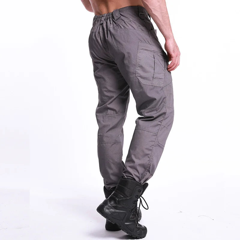 Men New Tactical Pants Multiple Pockets Waterproof Abrasion Resistant Cargo Trousers Outdoors Hiking Climbing Training Pant