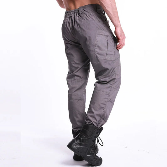 Men New Tactical Pants Multiple Pockets Waterproof Abrasion Resistant Cargo Trousers Outdoors Hiking Climbing Training Pant