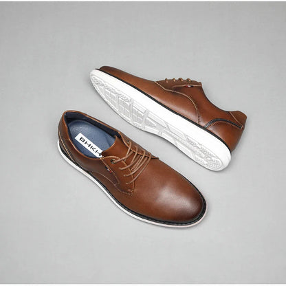 2025 Spring/Summer New Men Shoes Comfy Luxury Brand Men Casual Shoes Lace Up Business Style Dress Shoes BHKH Men Shoes