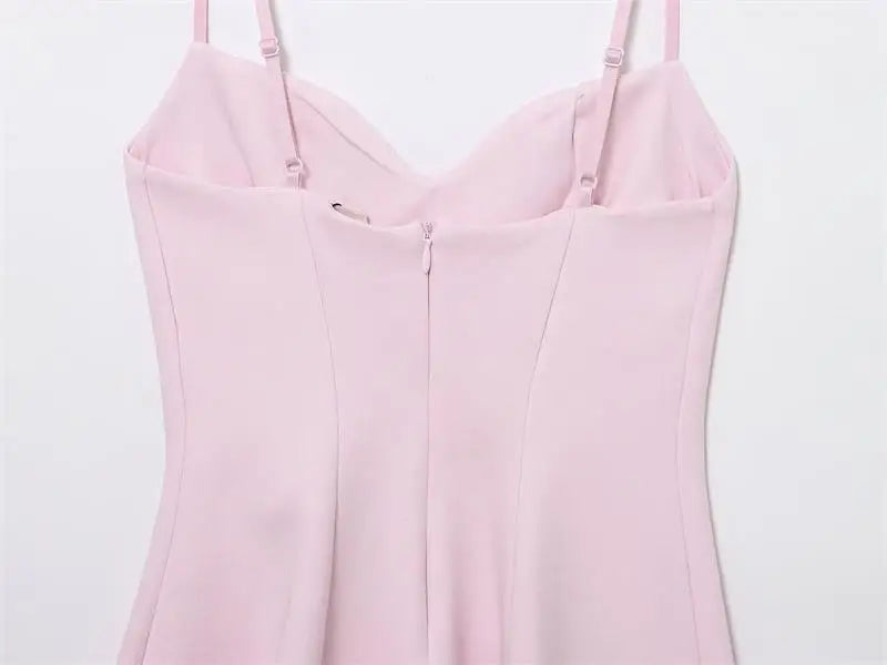 Dresses Summer Women's 2026 New Chic Slim Tube Top Elegant Mini Camisole Women's Dress Street Fashion Youth Holiday Dress