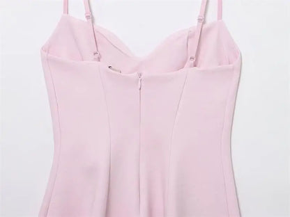 Dresses Summer Women's 2026 New Chic Slim Tube Top Elegant Mini Camisole Women's Dress Street Fashion Youth Holiday Dress