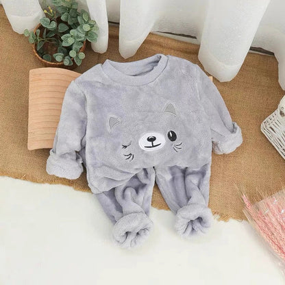 2026 Children's Pajama Sets Tops + Pants 2Pcs Kids Pajamas Winter Girl Clothing Sets 2 To 8Years Children Clothes Boys Sleepwear