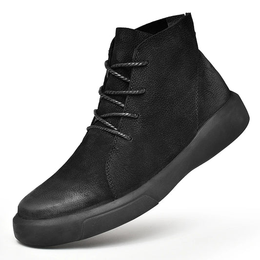 Mens Genuine Leather Winter Ankle Military Treking Tactical Boots Outdoor Men Shoes
