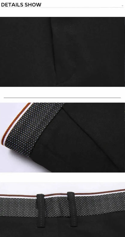 Black Suit Pants for Men Spring and Autumn Stretchy and Non-Ironing Office Trousers Slim Fit Formal Pants for Men Dress Pants