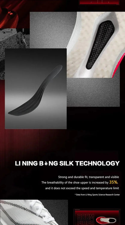 Li-Ning Women's FEIDIAN 5 CHALLENGER Racing Running Shoes CARBON-FIBER PLATE BOOM Cushion Sport Shoes Breathable Sneaker ARMV002
