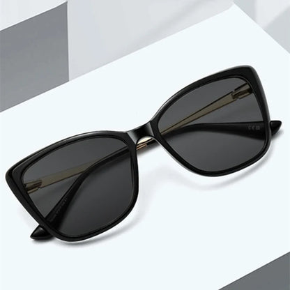 Ladies' Big Frame Brand Design Anti UV Myopia Sunglasses with Diopter 0 -0.5 -1.25 -1.5 -2.0 -2.25 -2.5 -2.75 -3.0 -3.5 ~ -6.0