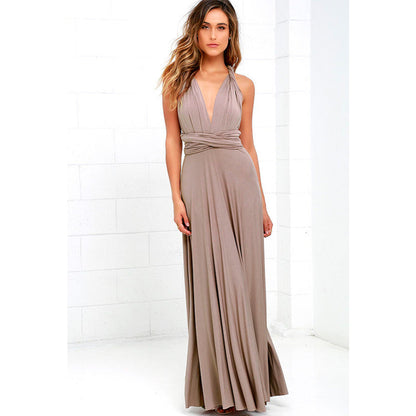 Sexy Women Multiway Wrap Convertible Boho Maxi Club Red Bandage Long Dress Party Bridesmaid Infinity Robe Longue Femme
