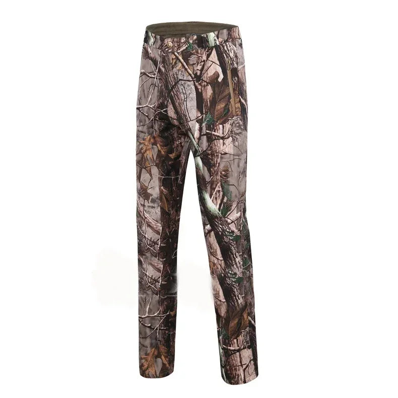 Tactical Pants Soft Shell Fleece Cargo Pants Men Hunting Pants Camouflage  Pant Casual Trousers Unisex Waterproof