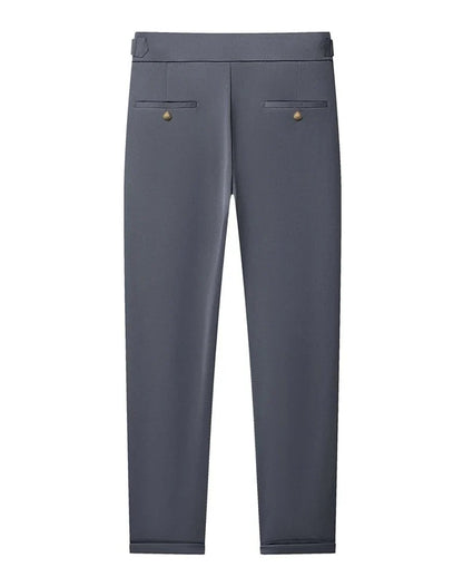 High Quality Mens Stretch Golf Pants Casual Slim Fit Dress Pants Adjustable Waist Tapered Work Cropped Trousers