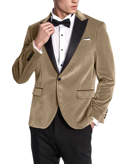 High Quality Classic Men's Suits 1Piece Velvet Custom Suit Timeless Style Every Occasion Wedding Dating Prom Annual Dinner Party