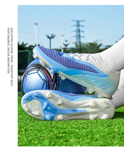 New Football Shoes Professional Low-top Soccer Field Cleats Outdoor Breathable Athletic Spikes Youth Boys Football Shoes Unisex
