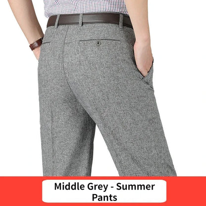 New Men's Autumn Thick Casual Suit Pants Classic Business Fashion Stretch Summer Thin Trousers Male Brand Clothes KOACUS