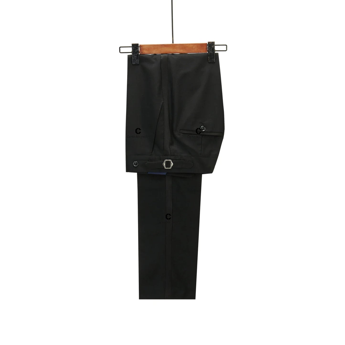2023 Men's Suit for Wedding Ivory Paisley Jacket Tuxedo Black Pants with Satin Side Stripe Slim Fit Shawl Lapel